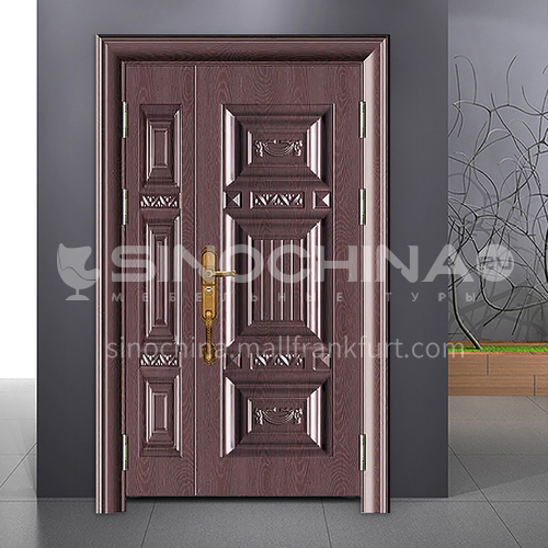 Hot sale high quality cast aluminum door explosion-proof bulletproof safety steel door entrance door